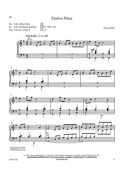 Festive Piece / Lyric Interlude