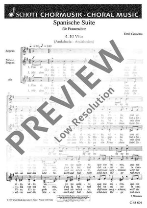 Spanische Suite - Choral Score