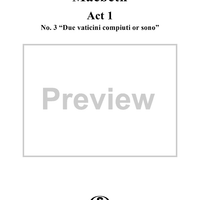 Macbeth, Act 1, No. 3, Scena and Duet. "Due vaticini compiuti or sono"