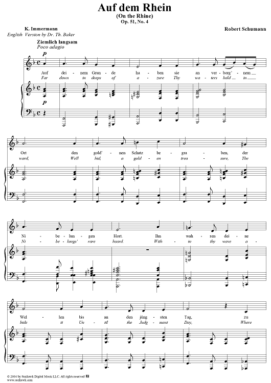 Auf dem Rhein, Op. 51, No. 4
