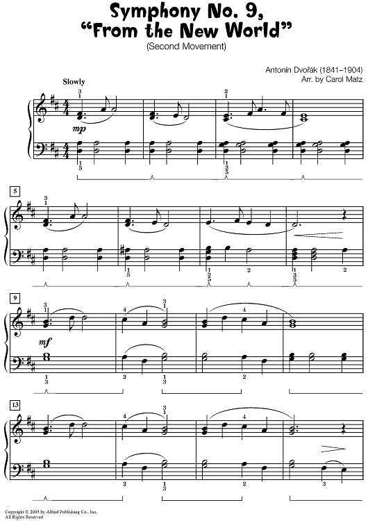 Symphony No. 9, From the New World