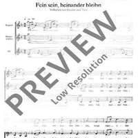 Vier deutsche Volkslieder - Choral Score
