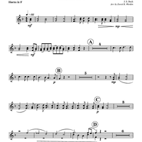 Aria - Duet from Cantata No. 78 - Horns in F