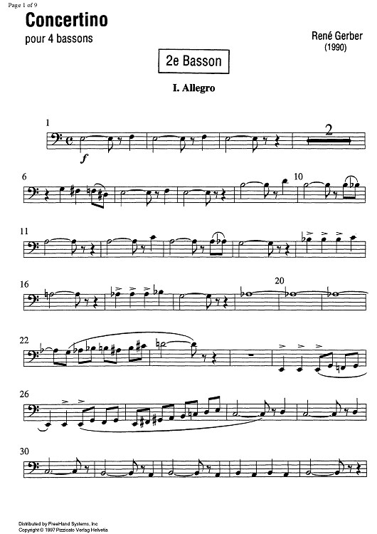 Concertino - Bassoon 2