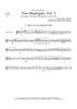 Two Madrigals, Vol. 5 - from Morley's "First Book of Madrigals to 4 Voices" (1594) - Trumpet 2 in Bb
