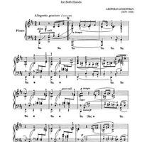 Menuet (for Both Hands) - from Suite for the Left Hand Alone