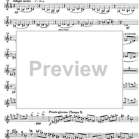 Preludio, Aria e Finale - Clarinet in B-flat