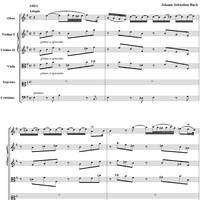 Soprano aria from Cantata no. 32  ("Liebster Jesu, mein Verlangen") - Full Score