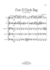 Five O'Clock Rag - Score