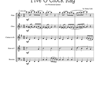 Five O'Clock Rag - Score
