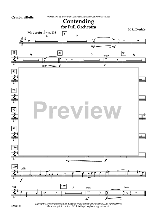 Contending - Cymbals / Bells