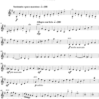 Easy Sonata in G Major for violin and piano - Violin 2