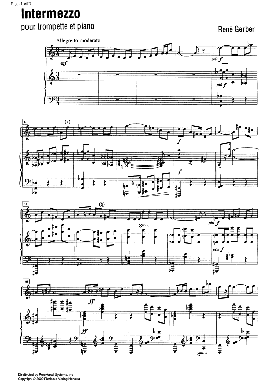 Intermezzo - Score
