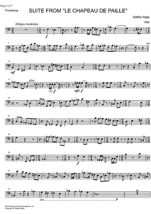 Suite from Le Chapeau de Paille - Trombone