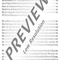 Missa Brevis - Score