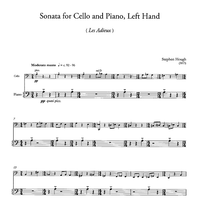 Sonata for Cello and Piano, Left Hand (Les Adieux) - Piano