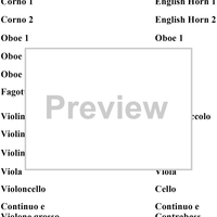 Brandenburg Concerto No. 1: Allegro - Score