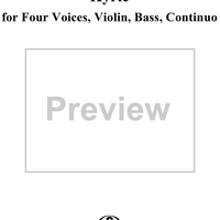 Kyrie for Four Voices, Violin, Bass, Continuo,  K. 91 (K186i) - Full Score