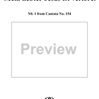 Mein liebter Jesus ist verloren - No. 1 from Cantata No. 154 - BWV154
