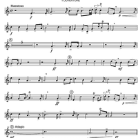 Music for the Royal Fireworks HWV 351 - B-flat Cornet 2