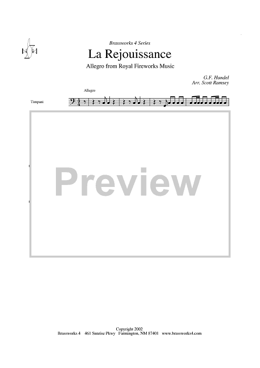La Rejouissance - Timpani