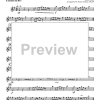 Rondeau from "Adbelazar" - Clarinet 1 in B-flat