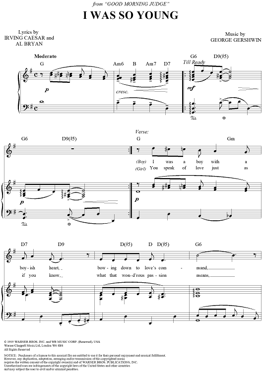 I Was So Young (You Were So Beautiful)