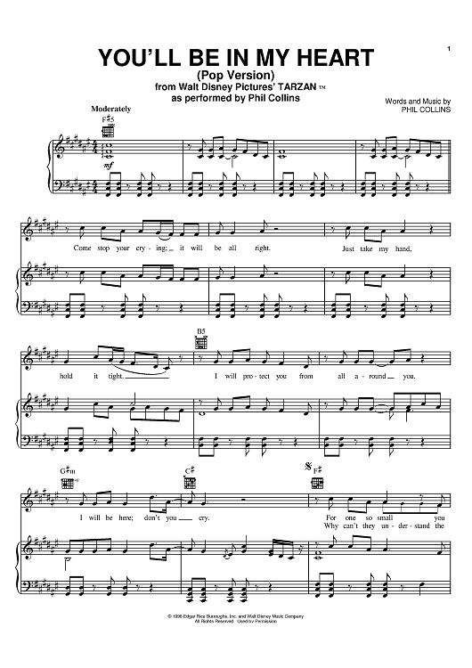 You'll Be In My Heart