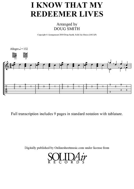 I Know That My Redeemer Lives (No MP3)