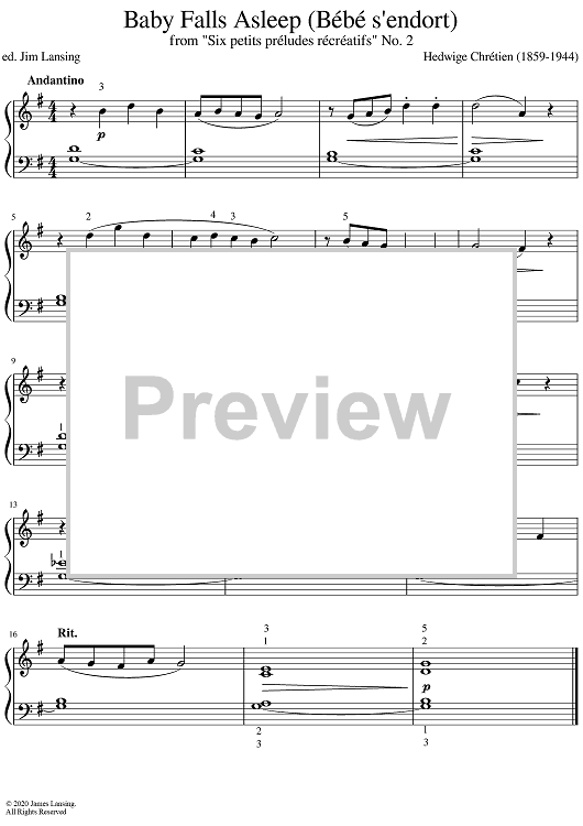 Baby Falls Asleep (Bébé s'endort)