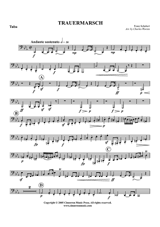 Trauermarsche, Op. 55 - Tuba