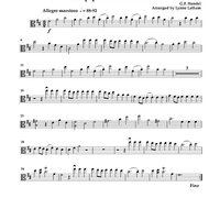 Hornpipe from Water Music - Viola