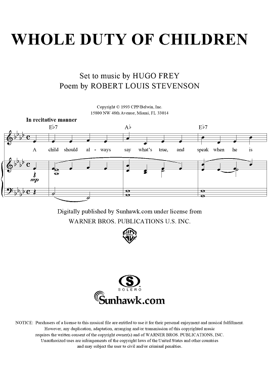 Whole Duty of Children