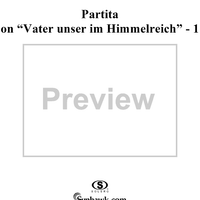 Partita on "Vater unser im Himmelreich" - 1