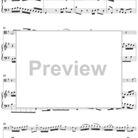 Sonata No. 1 in G Major, Movement 2 - Piano Score