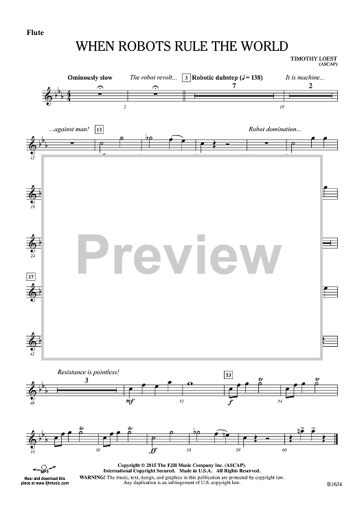 When Robots Rule the World - Flute