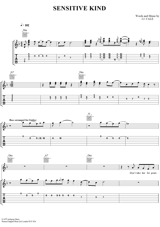 THE VERY BEST OF J.J. CALE ギタータブ譜 【公式通販】