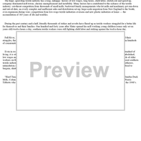 Hard Times in the Mill