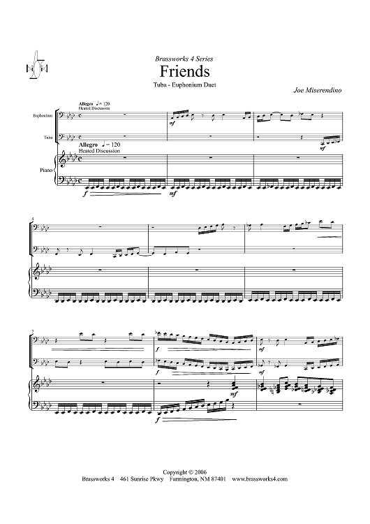 Friends - Piano Score