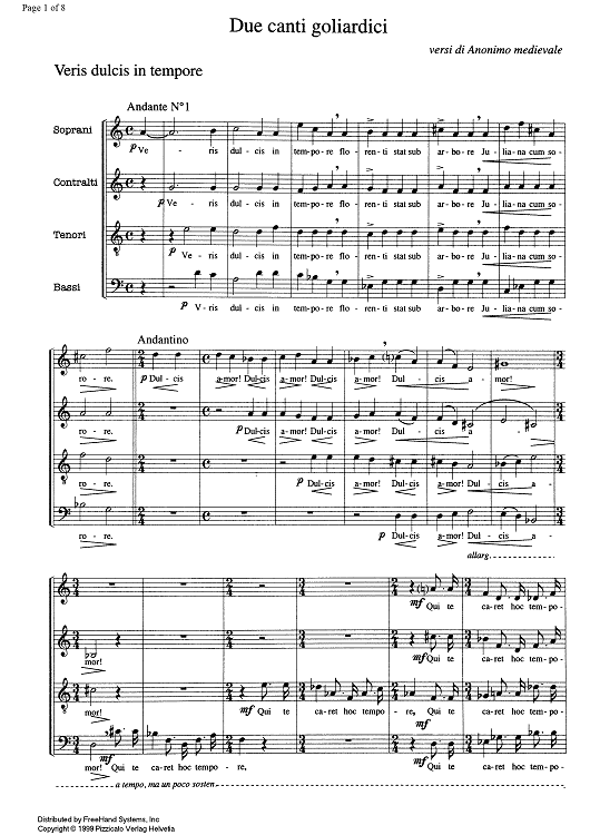 Due canti goliardici