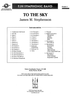To The Sky - Score Cover