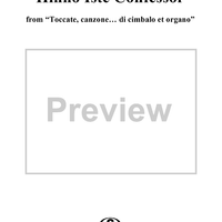 Hinno Iste Confessor, No. 21 from "Toccate, canzone ... di cimbalo et organo", Vol. II