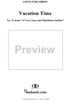 Vacation Time, Op. 63, No. 12, from "Twelve Very Easy and Melodious Studies"