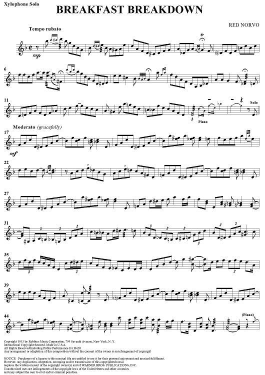 Breakfast Breakdown - Xylophone