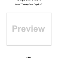 Caprice No. 6 from "Twenty-Four Caprices"