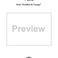 Valse, No. 10 from "Feuillets de Voyage", Op. 26, Book 2