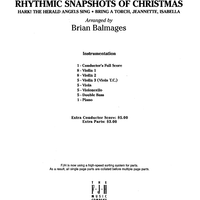 Rhythmic Snapshots of Christmas - Score Cover