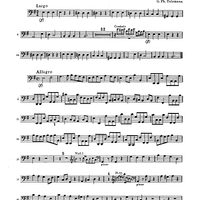 Double Concerto for Recorder and Flute in E minor - Basso Continuo