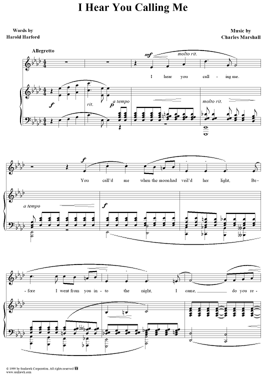 I Hear You Calling Me