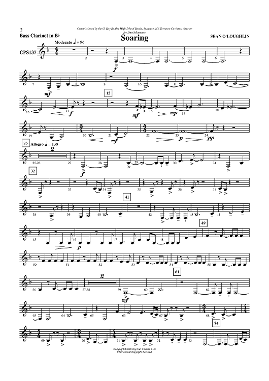 Soaring - Bass Clarinet in Bb